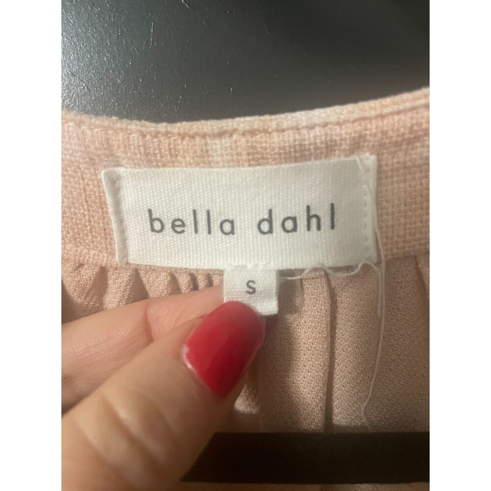 Bella Dahl Blush Pink Tencel Lyocell Boho Peasant Top Size Small - Picture 4 of 7